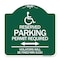 Signmission Connecticut Reserved Parking Permit Required Violators Fined Min $150 Alum, 18" x 18", GW-1818-24659 A-DES-GW-1818-24659 - alternate 1